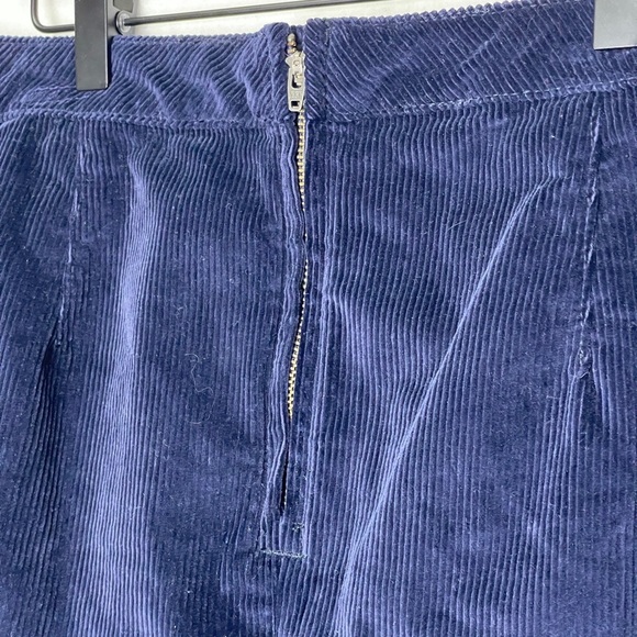 Modcloth Navy Corduroy Mini Skirt with Front Pockets - Picture 4 of 7